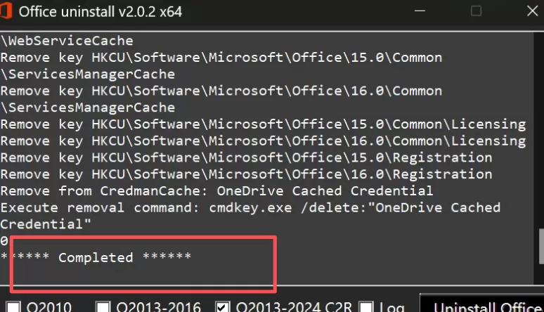 OUninstall-基于官方的office卸载工具，简单操作，一键卸载。 